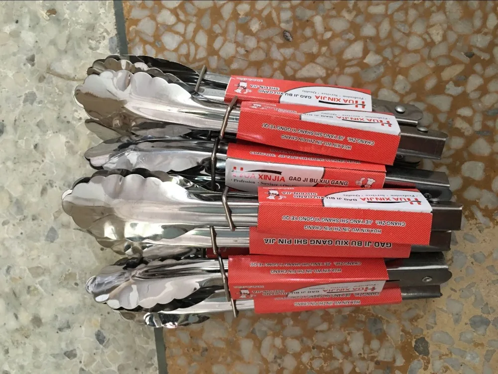 1 шт. щипцы для салата из нержавеющей стали|tongs kitchen|tong kitchen utensiltongs food |