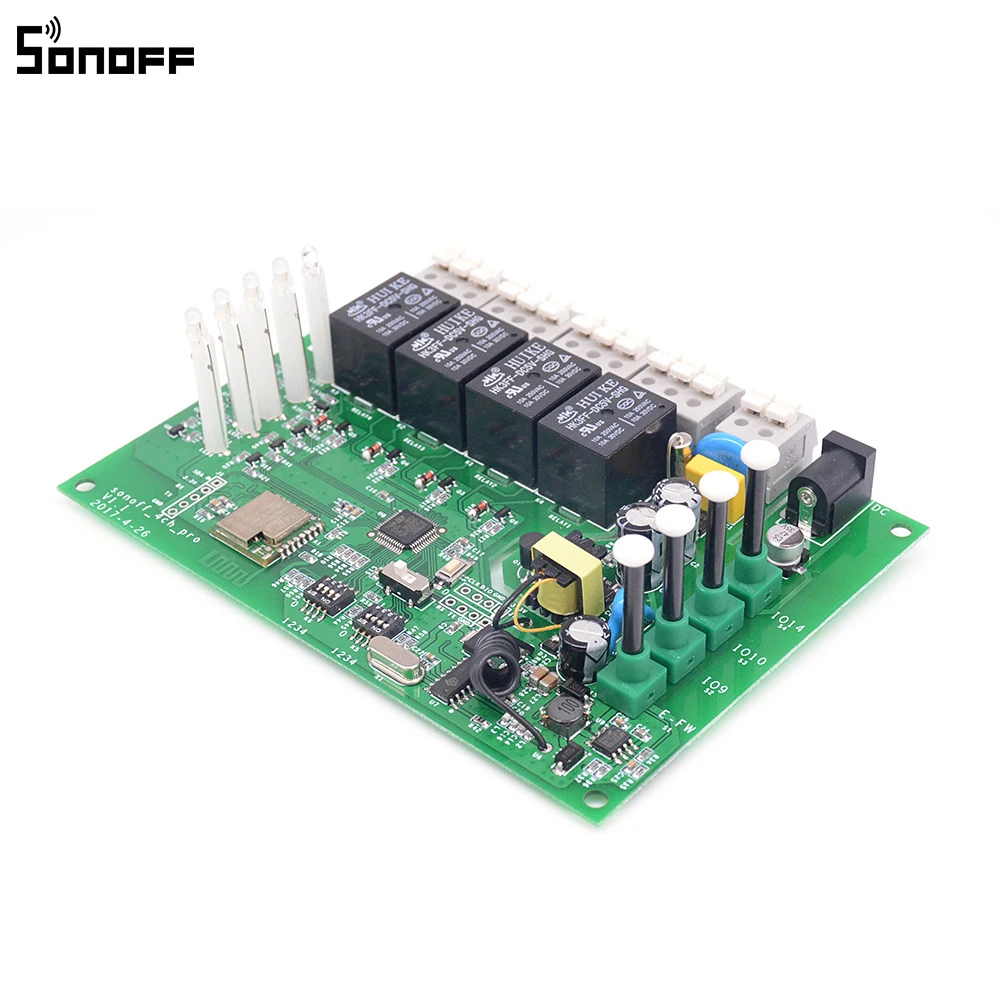 ITEAD sonoff 4CH Pro 4 gang 433 мГц монтажа Беспроводной удаленного Управление WI FI Smart Switch дома