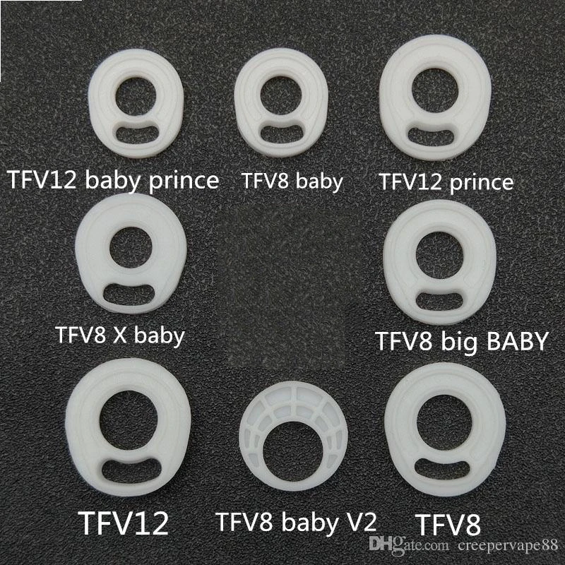 10 шт. белое уплотнительное кольцо с уплотнением для TFV8/TFV8 x baby/TFV8 baby V2/TFV12 prince/TFV8 big