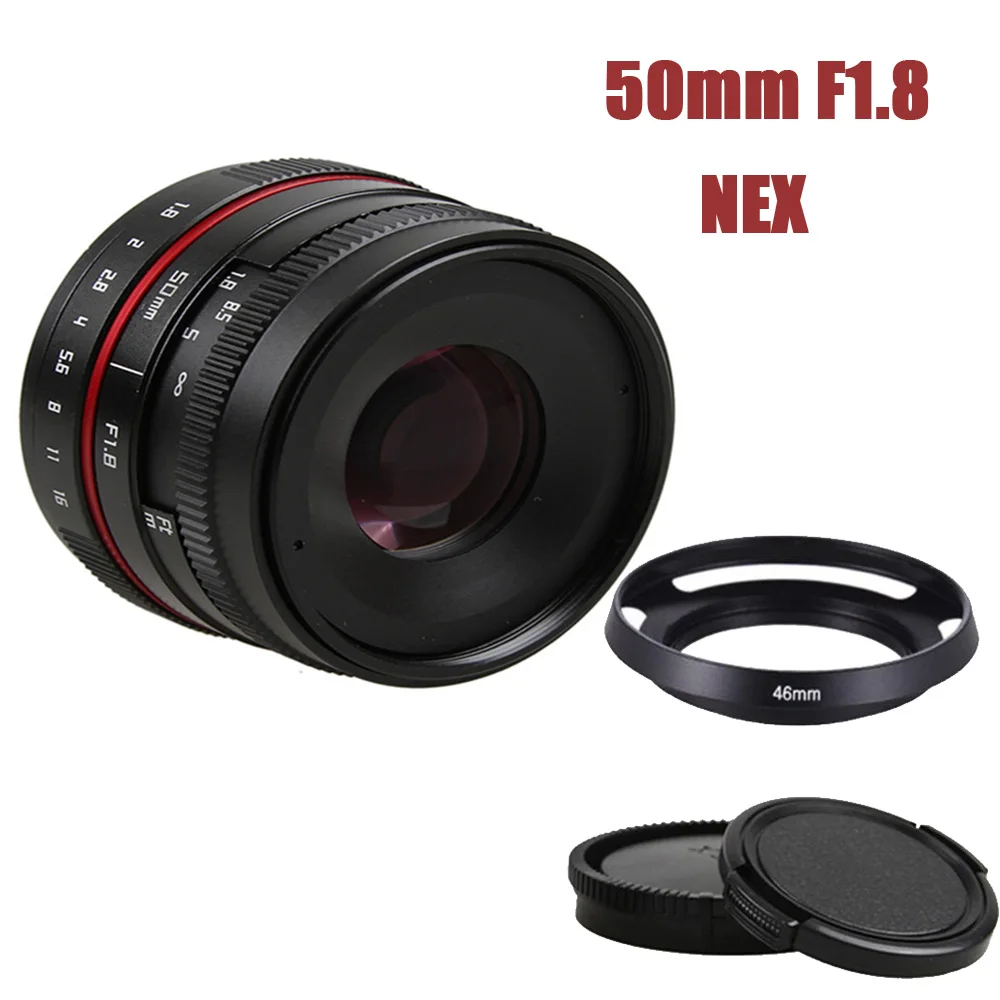 Новинка 50 мм f/1 8 Φ F1.8 объектив камеры для SONY E Mount A6500 A6300 A6100 A6000 A5100 A5000 A3000 APS C NEX Series