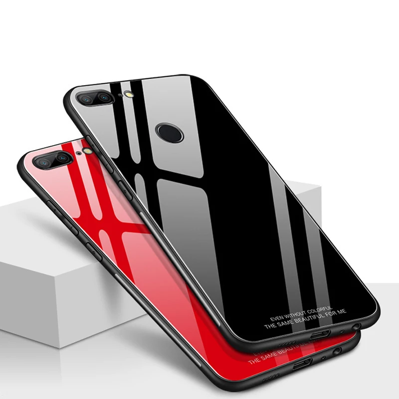 KaiNuEn luxury etui coque cover case for huawei Honor 9 Honor9 / honor lite 9lite silicone silicon phone back glass mirror |