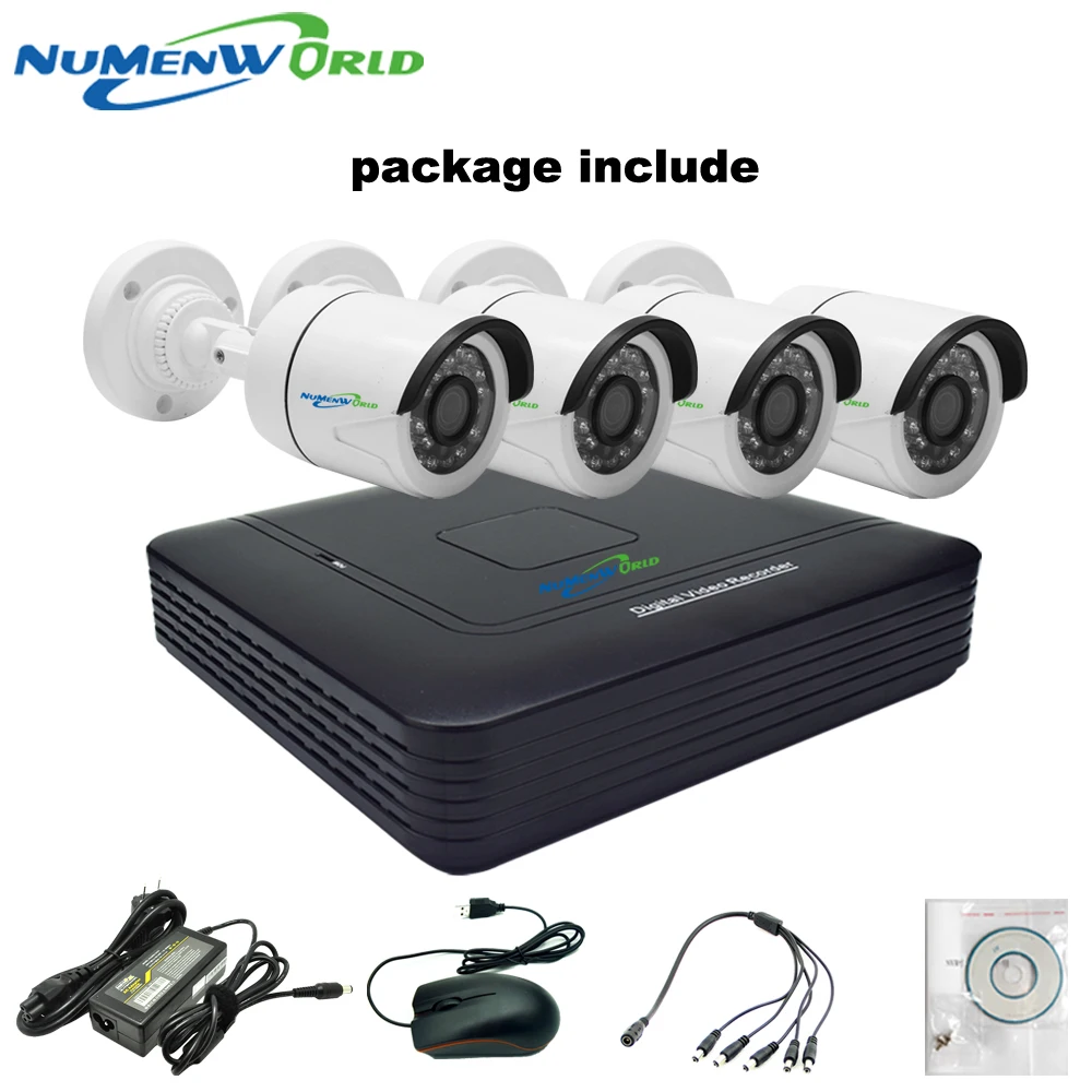 Камера видеонаблюдения 4 канала 1080P NVR шт. 720P|kit kits|kit 1080pkit nvr |