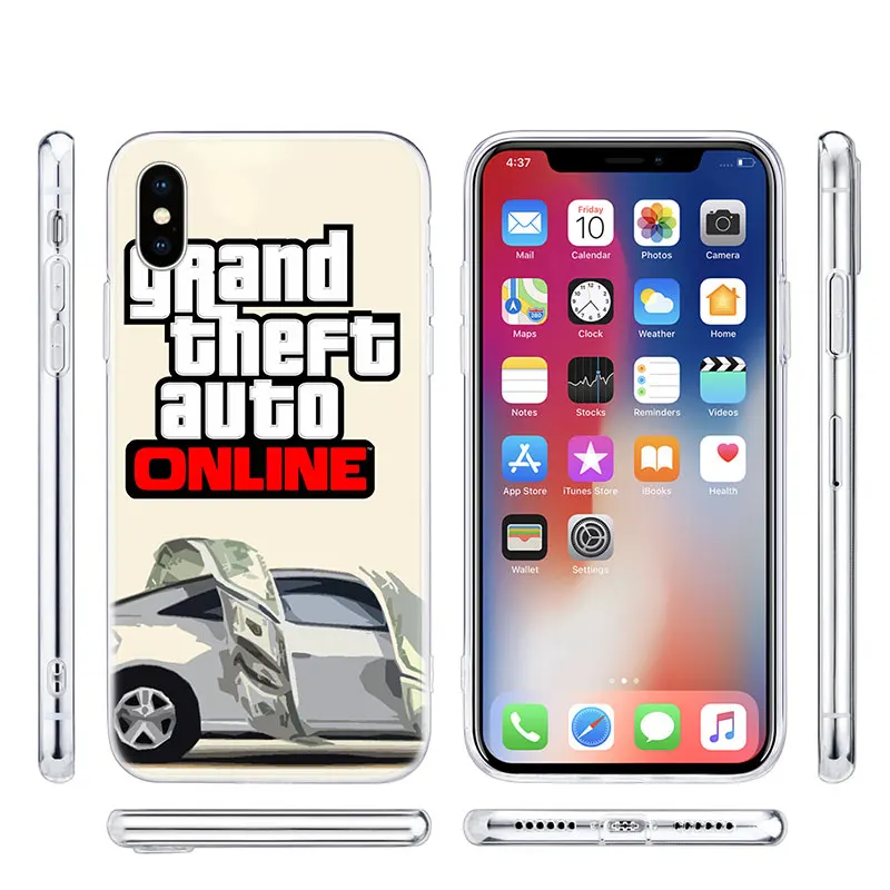 Горячая игра GTA 5 модный силиконовый чехол кейс для Apple IPhone 11 Pro XS Max X XR 7 8 6 6s плюс 5S SE