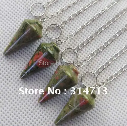 Красивые полудрагоценные подвески для ювелирных изделий из унакита 10 шт./лот