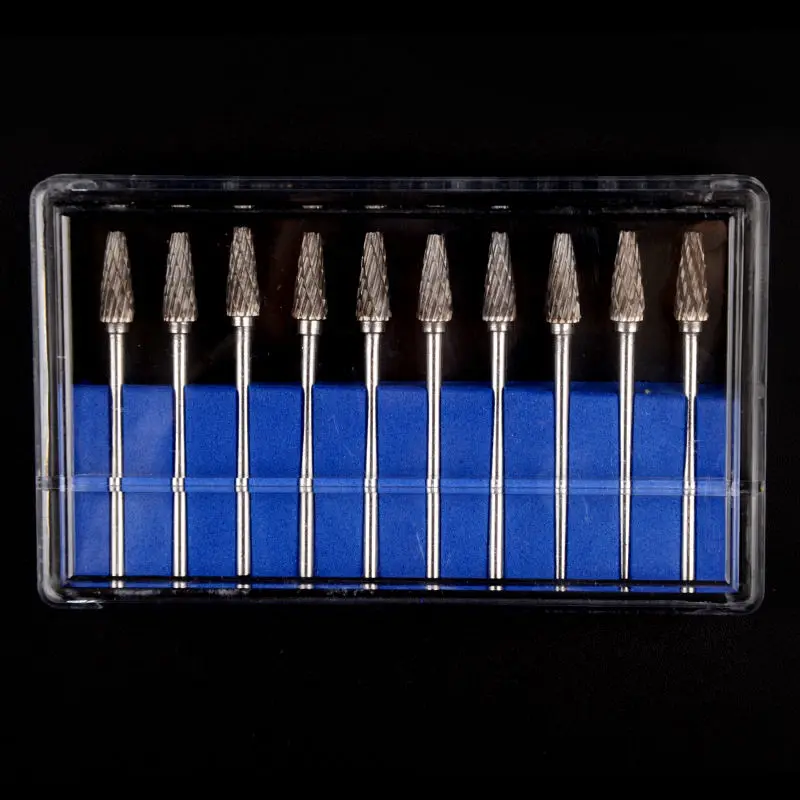 10pcs Dental Lab Polisher Drills Assorted HP Low Speed Handpiece and Micro Motor Tungsten Steel Carbide Burs L05 2.35MM | Красота и