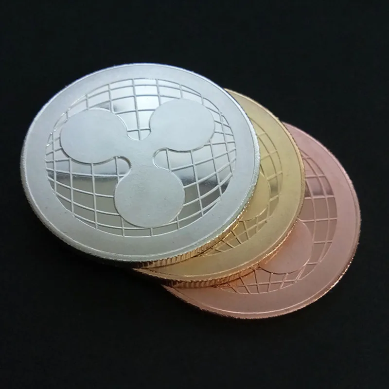 Позолоченная Виртуальная металлическая памятная монета биткоины сувенир