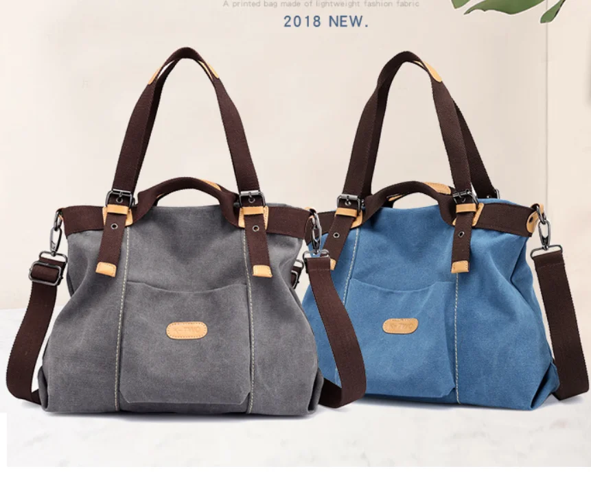 Tote Handbag Women Canvas Bag Handbags Fashion Shoulder Big Messenger Bags Hobo |
