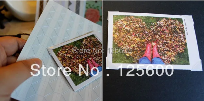 Белый черный золотой фотоальбом скрапбукинга ПВХ наклейки уголки для фото