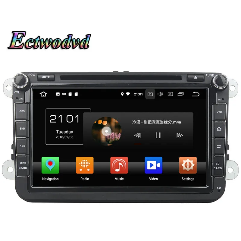 Ectwodvd Восьмиядерный 4G ram 64G rom Android 9 0 Автомобильный мультимедийный dvd плеер