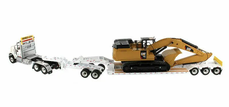 Литой мастеров DM85600 HX520 трактор+ низкорамник+ Cat 349F 1/50 штучной упаковке