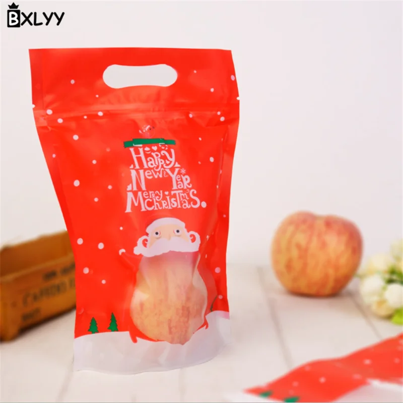 BXLYY 2018 Рождественское украшение Новогодняя сумка для яблок нуга печенье упаковка