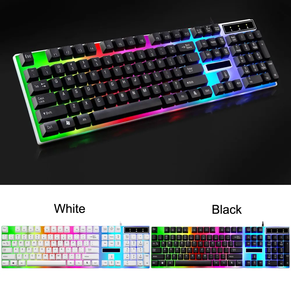 Светодиодная подсветка Esports игровая клавиатура USB кабель механическая с RGB