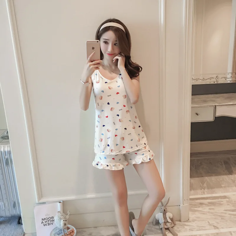 BabYoung/женская пижама костюм с нагрудной подкладкой на лямках одежда Femme v образным