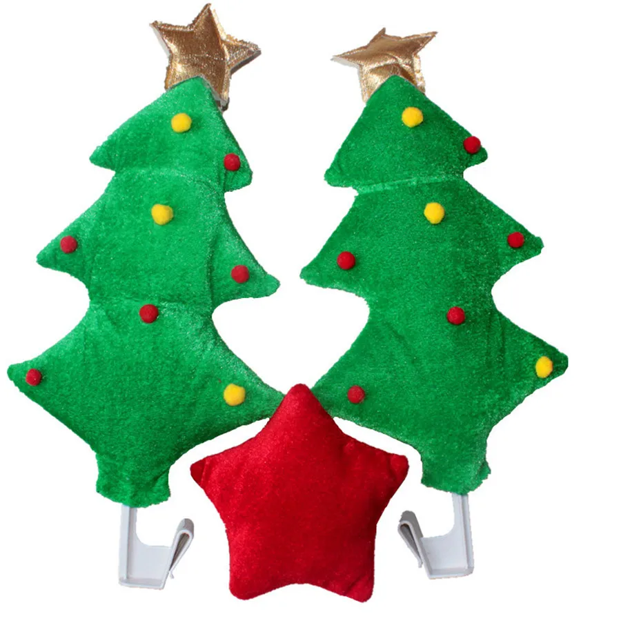 

1Set Fashionable Design Christmas Party Fun Car Decoration Windows Cute Christmas Tree&Red Star Style Funny Decoration