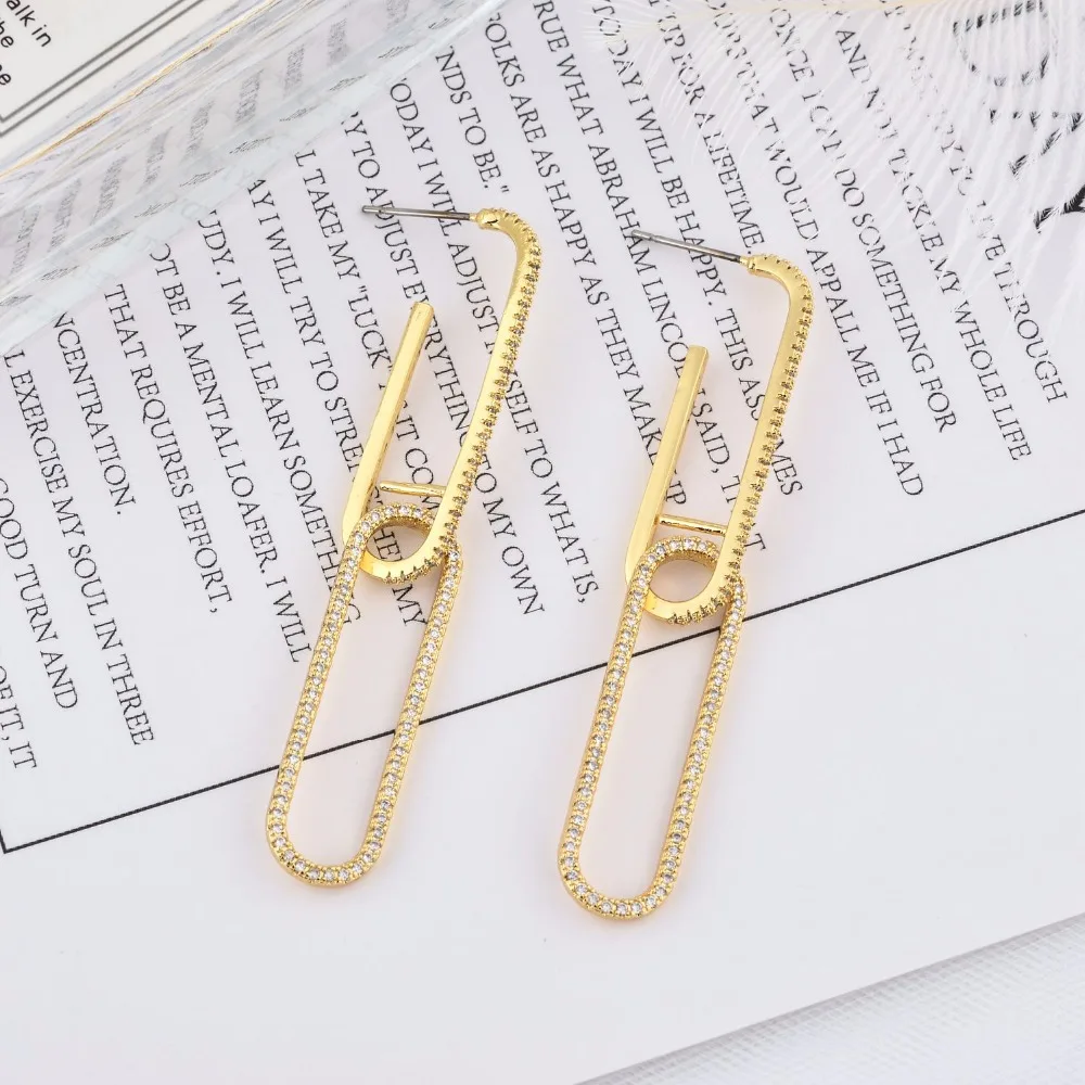 Luxurious and luxurious style of zircon earrings for women/girls wedding made high quality jewelry.ER-223 |