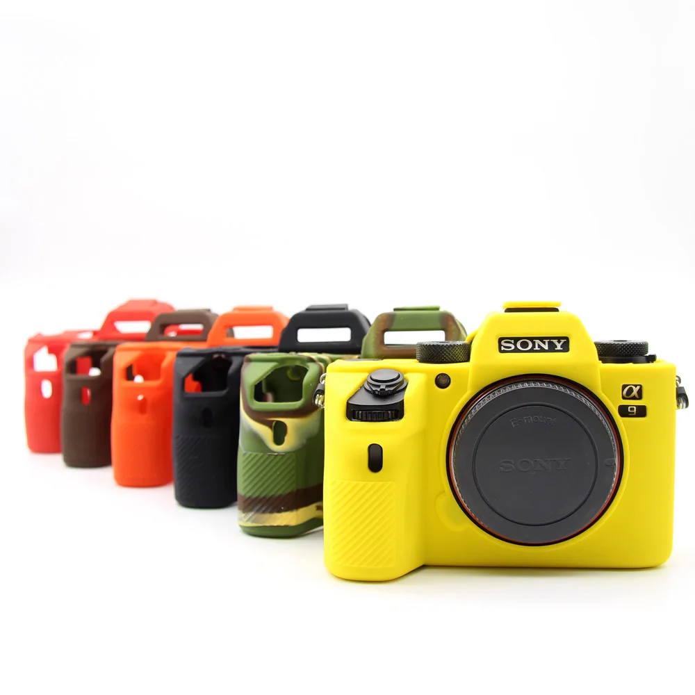 Чехол для корпуса камеры Sony A72 A7S2 A7R2 A73 A7R3 A9 Мягкий силиконовый чехол с гибкой