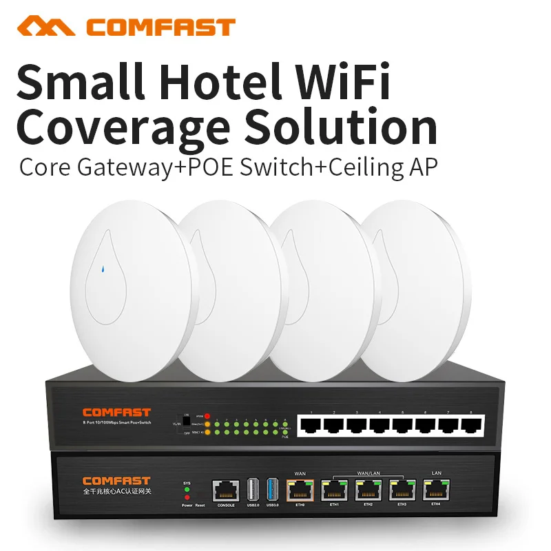 COMFAST отель wifi покрытие решение костюм 300 Мбит/с беспроводной Wi Fi маршрутизатор 2 4G