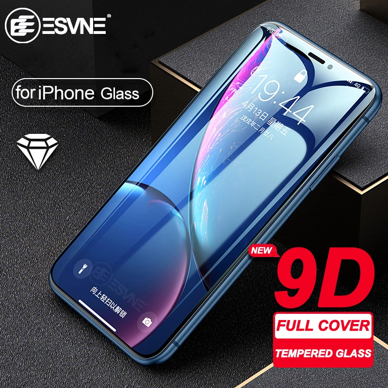 Закаленное стекло ESVNE 9D для iphone 7 6s 6 8 Plus X Защитное iPhone XS MAX XR защита экрана с