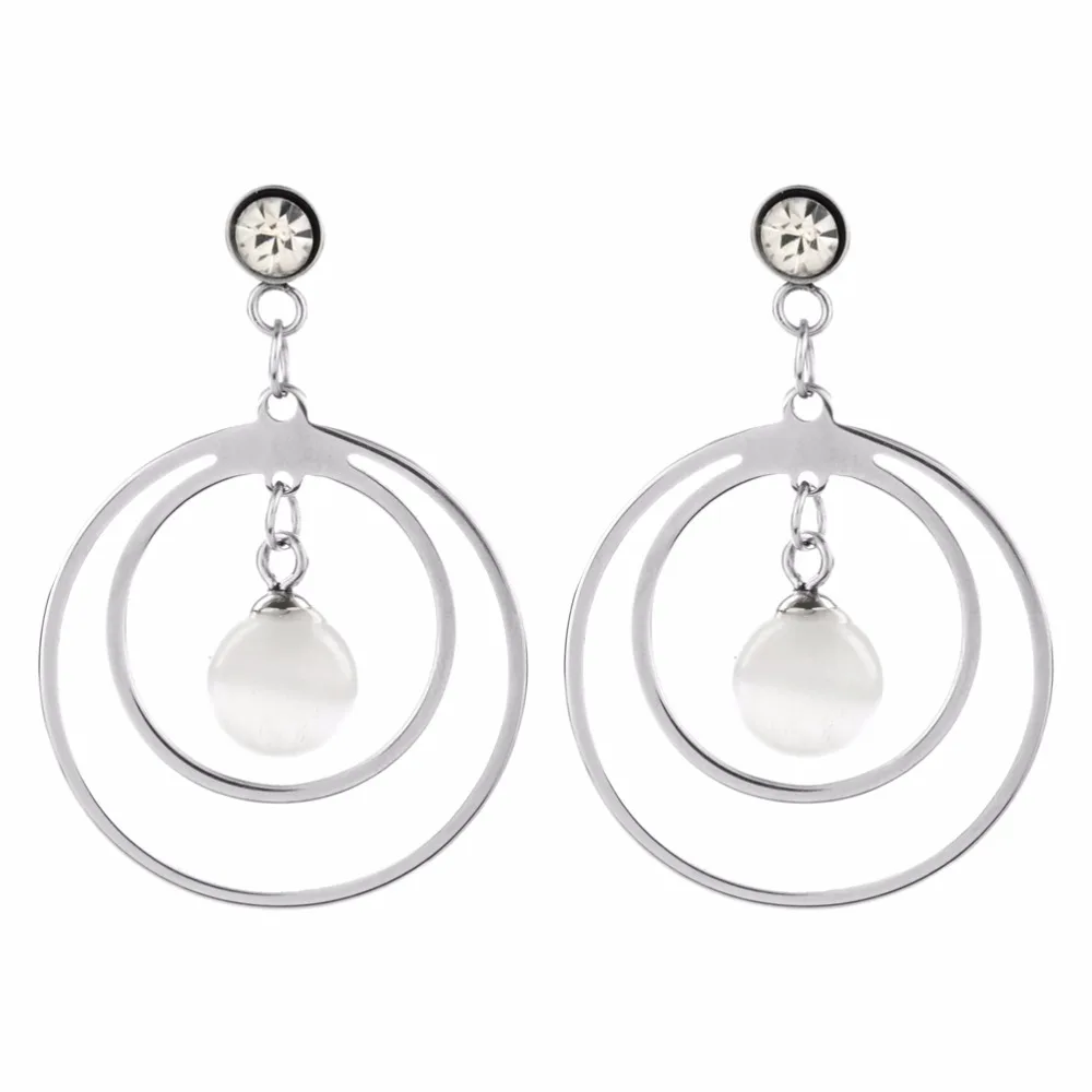 Keorma Новая Мода jewellery Модные украшения Нержавеющая сталь серьги с высокое