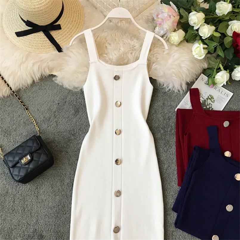 Тонкое летнее трикотажное платье миди на пуговицах для женщин vestido de festa Повседневные Вечерние облегающие Элегантные Вечерние Платья До Колена