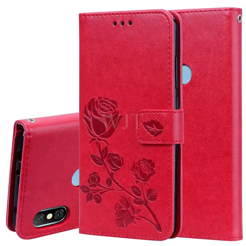 Роскошный кожаный чехол с объемным цветком для Xiaomi Redmi Note 5 5A Prime Note5 Pro откидной