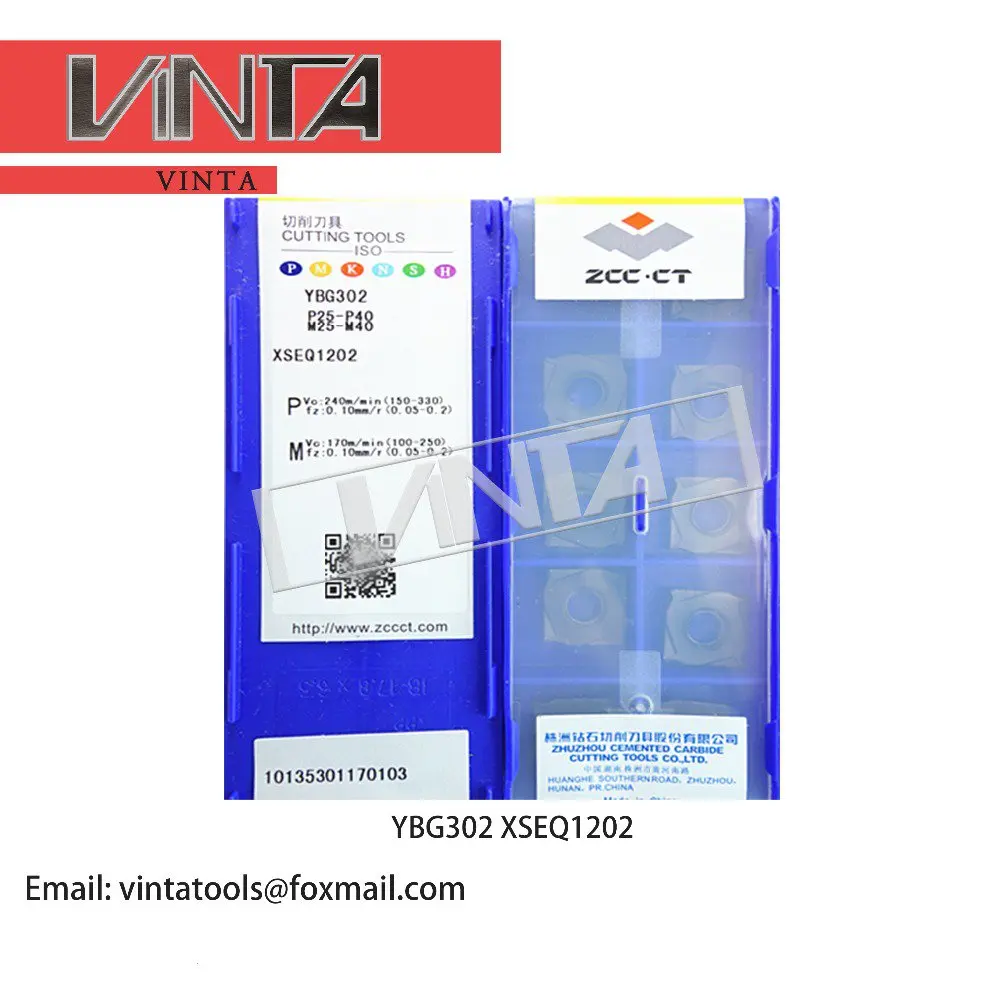 Freeshipping10 шт./коробка YBG302 XSEQ1202 XSEQ1203 XSEQ12T3 XSEQ1204 XSEQ12T4 карбидные фрезерные вставки с