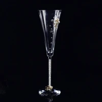 100ml 200ml crystal glass cocktail glass home wedding wine set champagne cup wine cup diamond drill rod