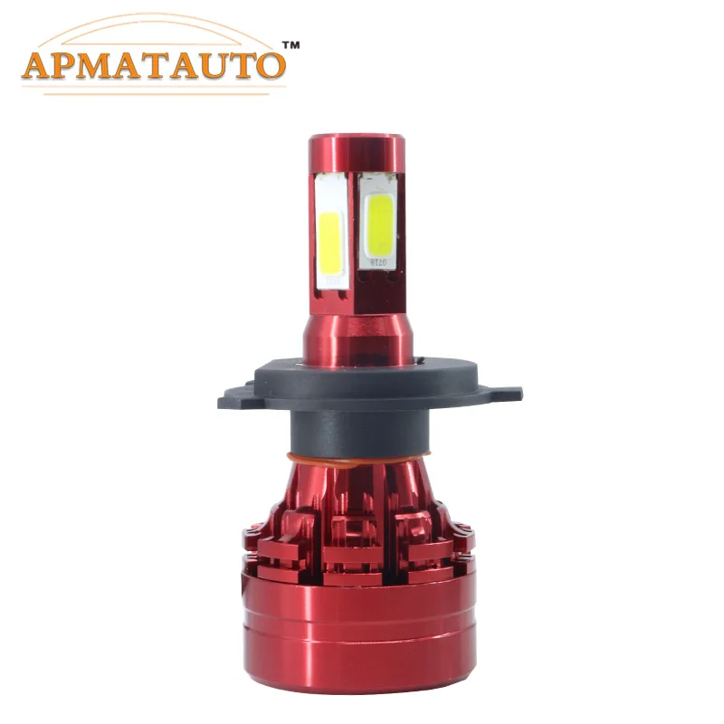 1х белый 9000LM 6000K H7 9005 HB3 9006 H4 9003 H8 H11 Комплект светодиодных фар дальнего и ближнего