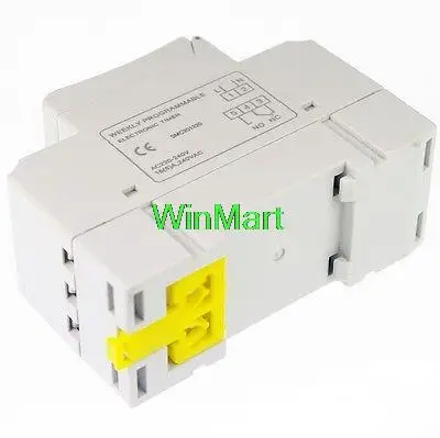 1 шт. цифровой программируемый таймер на DIN-рейке реле времени 24 в 16 А |