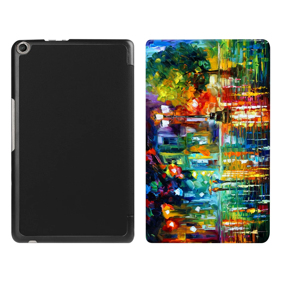 AS04 MTT чехол с масляным рисунком для Asus ZenPad 8,0 ''Z380 Z380C Z380KL Тонкий чехол из искусственной кожи с магнитной откидной подставкой защитный чехол для планшета - Цвет: AS04