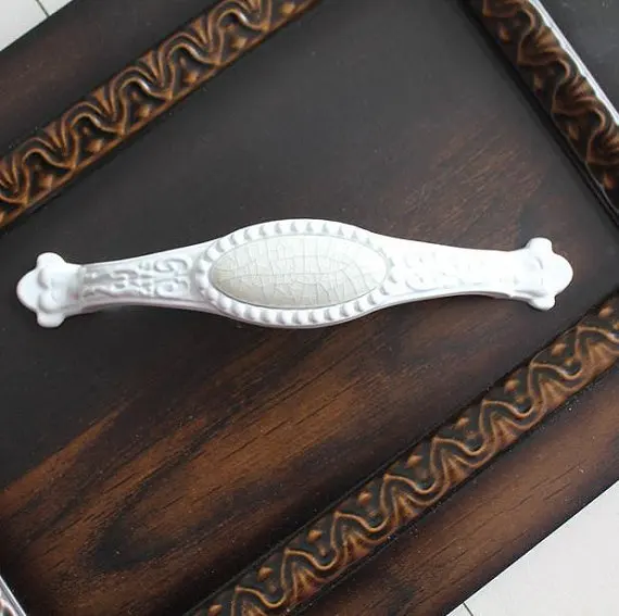 3 75 &quot5&quot шикарные белые ручки для ящиков комода ручка кухонного шкафа мебели