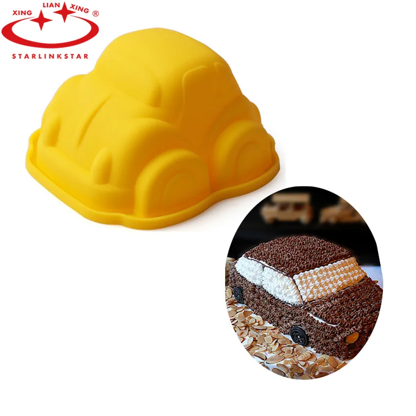 1 шт. 3D Автомобильная форма для торта шоколада мыла сахара резак инструменты