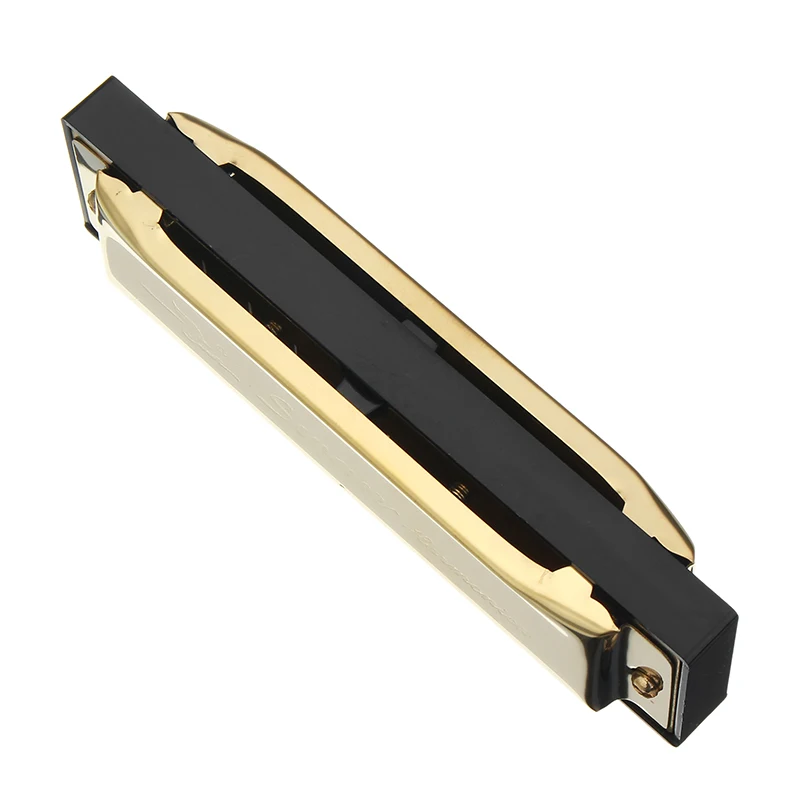 Harmonica Blues Harp золотой цвет 10 отверстий 20 тонов Клавиша C mouth Organs гармошки для блюза