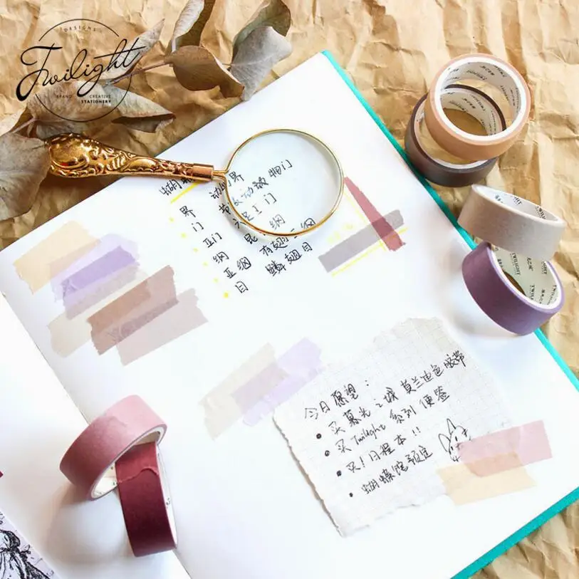 12 шт./кор. винтажная цветная лаконичная Васи лента сделай сам украшение
