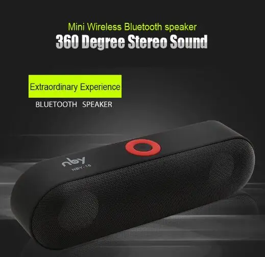 Новый NBY 18 Мини Bluetooth динамик портативный беспроводной Саундбар система 3D стерео
