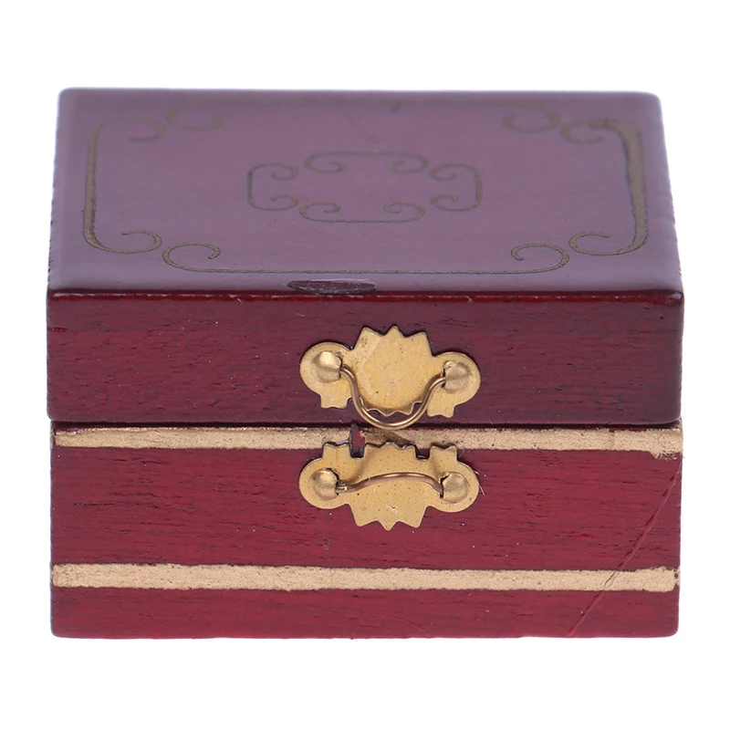 

Mini Jewelry Box Model Dollhouse Miniatures 1:12 Accessories Children DIY Miniatures Doll House Furniture Toy House