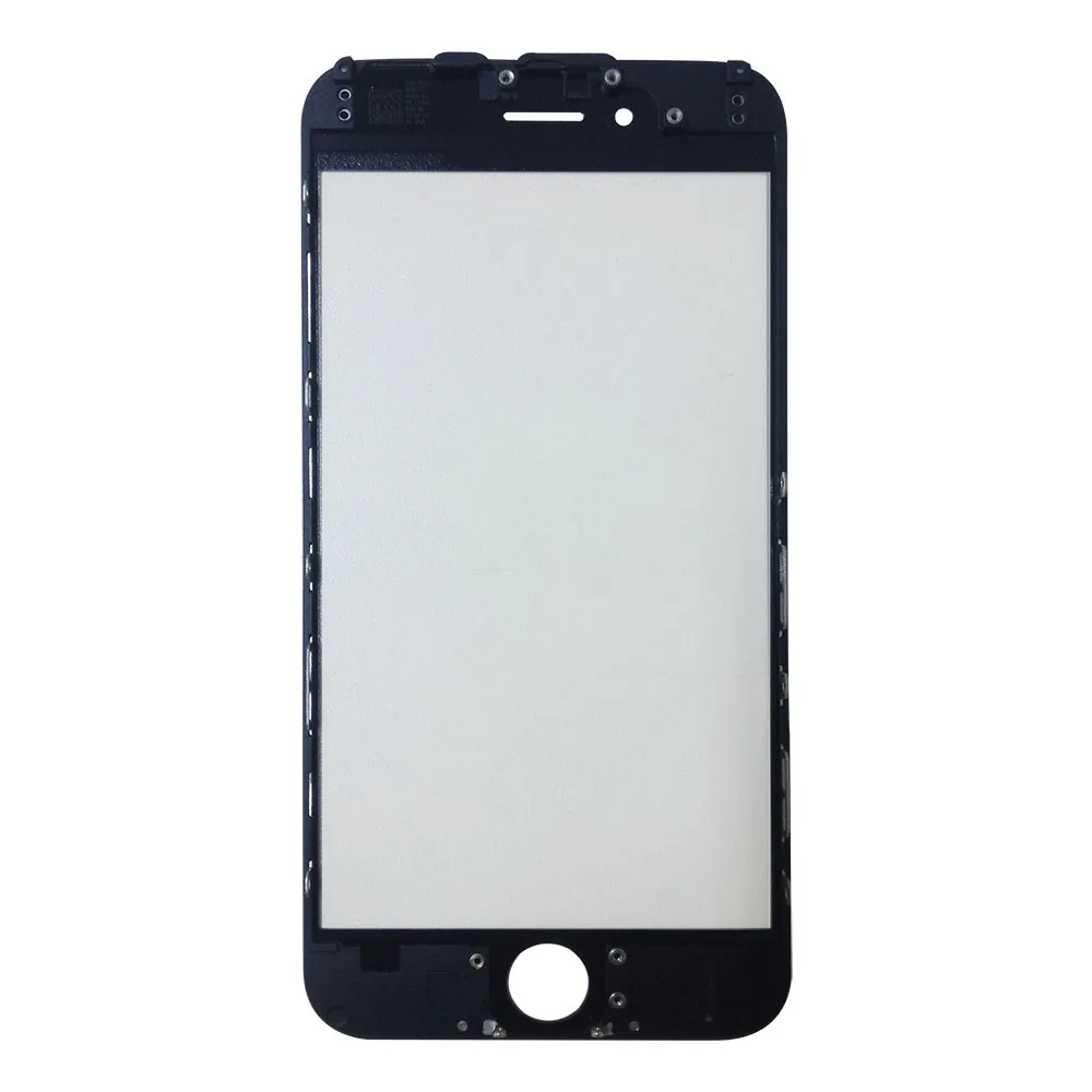 10 шт./лот комплекты передних внешних стеклянных линз для iPhone 6 передняя крышка с