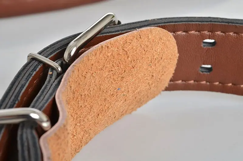 

D09 PU leather pet dog collar and leashes set for Medium large dogs high quality