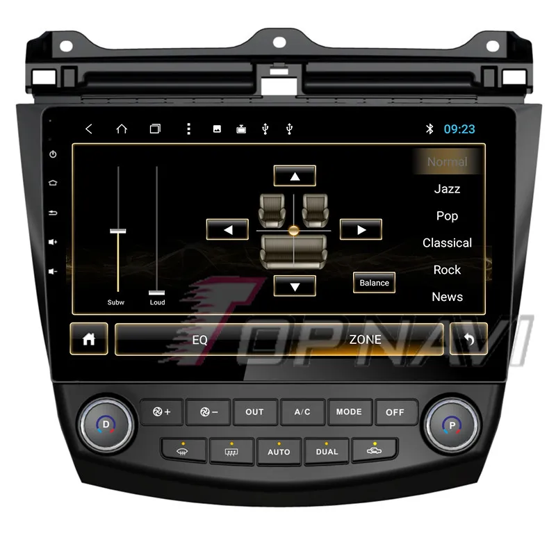 Автомобильный GPS навигатор Topnavi 10 1 дюйма Восьмиядерный процессор Android 8 для Honda Accord