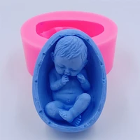 cute baby design soap molds 3d silicone mold for soap decorating aromatherapy gypsum mold