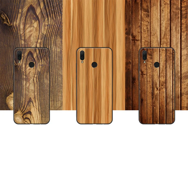 Чехол для Huawei Y9 мягкий чехол с деревянным камнем Y 9 2019 защитный 2019|Бамперы| |