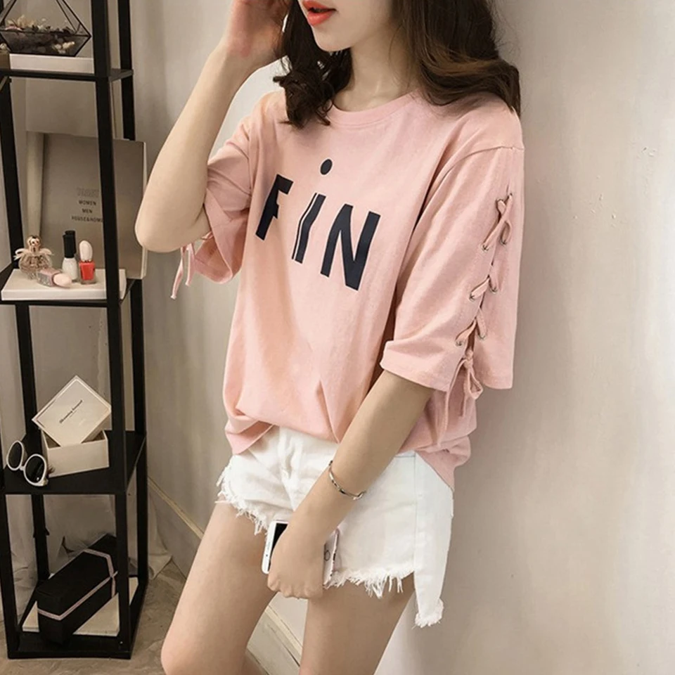 Женские рваные футболки больших размеров 4xl 5xl 6xl Vetement Femme новая женская футболка с