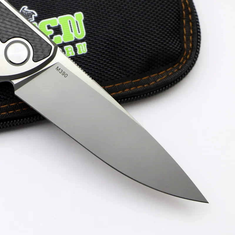 Green Thorn F95 Флиппер складной нож m390 стали titanium CF для кемпинга охоты карман отдыха на