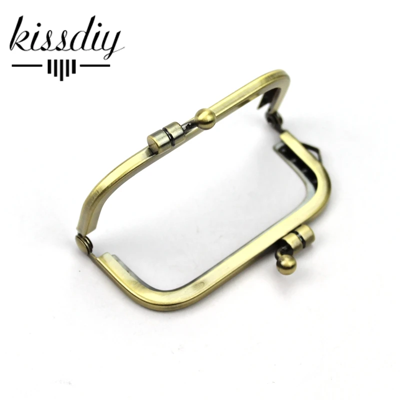 Kissdiy 20 шт./лот 7.5 см квадратный металлический кошелек Рамки маленький размер Античная бронзовая портмоне фермуар DIY сумка оборудование аксессуары