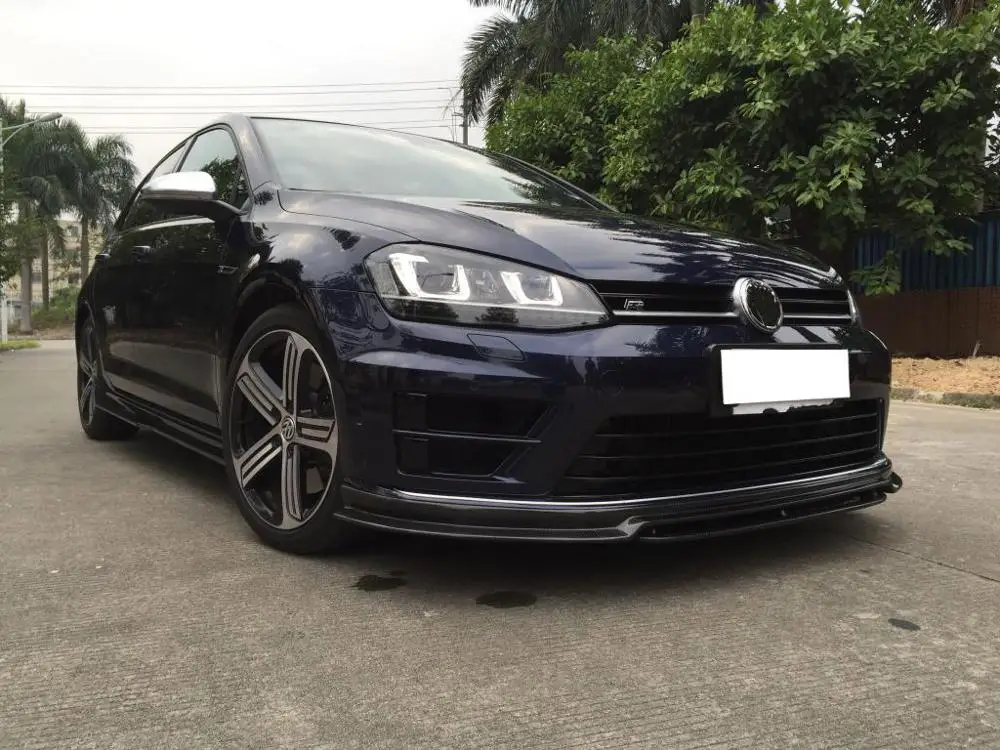 Комплект из углеродного волокна/FRP, пригодный для 14-17 VW GOLF 7 VII MK7 MK VII R Rline Hatchback pre-facelift передний спойлер для губ сплиттер
