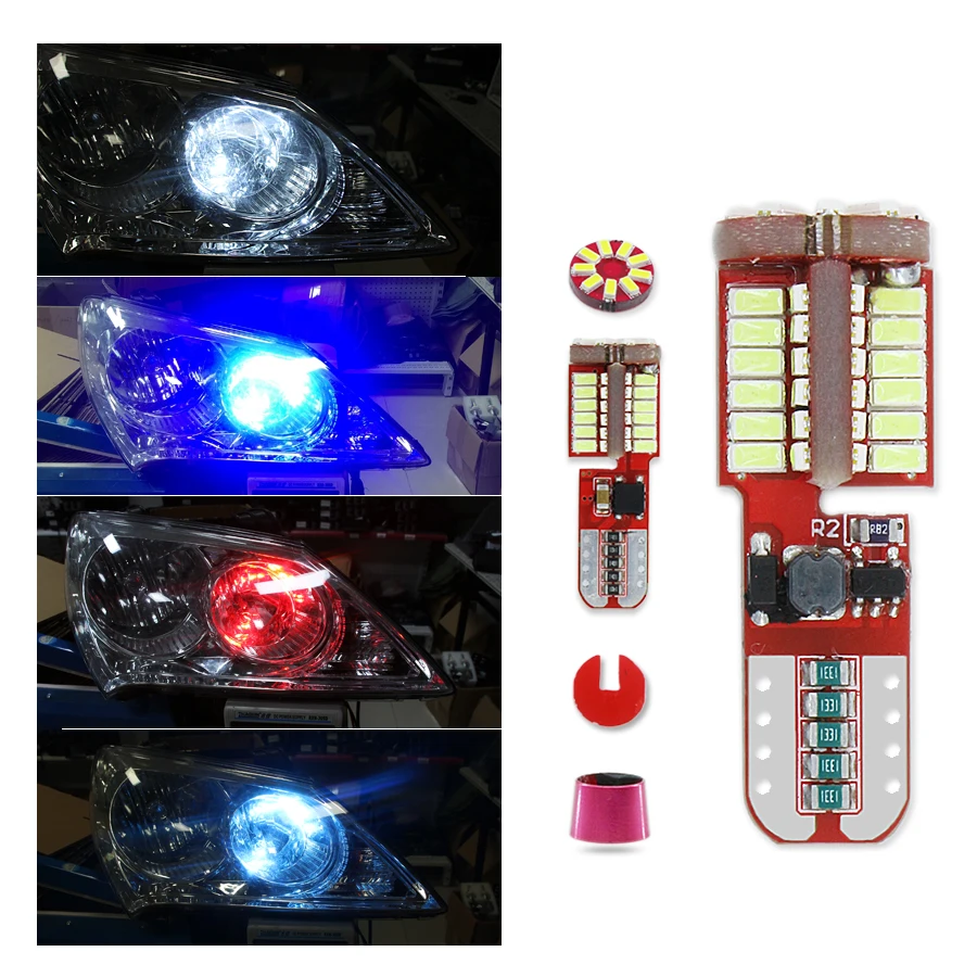 Пара T10 светодиодный Canbus 168 194 просвет Автомобильные стояночные огни W5W|Сигнальная