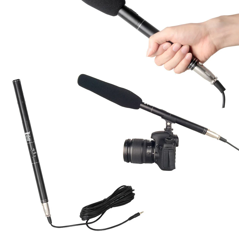 Новейший стереомикрофон для камеры Canon/Nikon/Sony/Camcorder ручной проводной микрофон