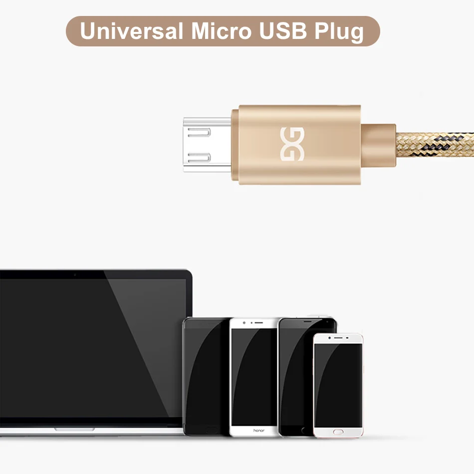 GUSGU нейлоновый Плетеный Micro usb type-C кабель для зарядки и синхронизации данных USB кабель 25 см/1 м/2 м для освещения iPhone 7 6 5S samsung galaxy