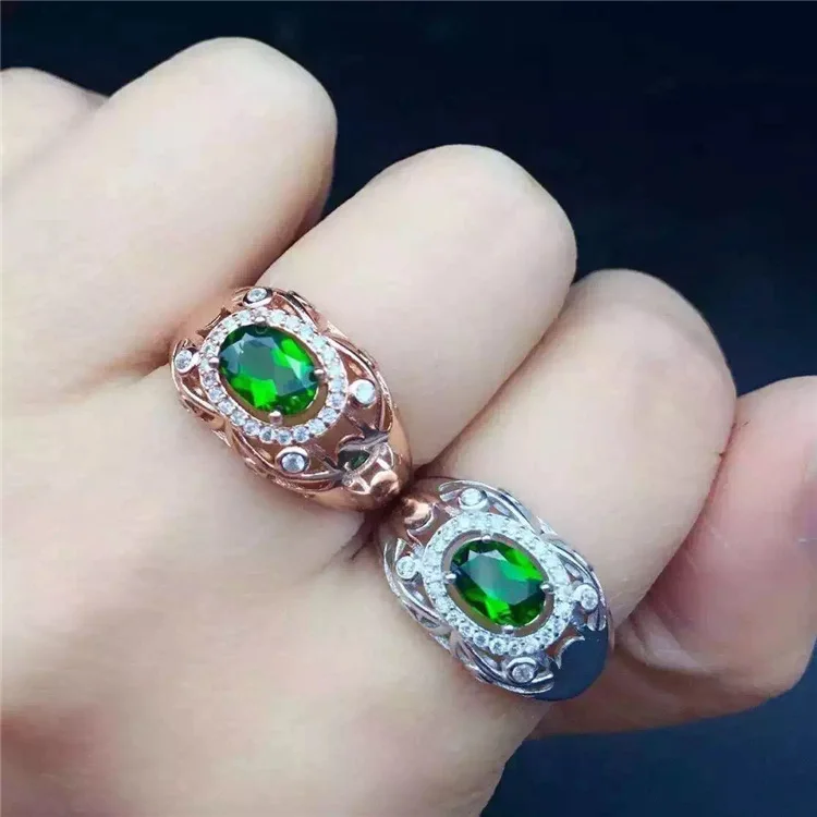 

KJJEAXCMY fine jewelry 925 Pure silver natural transparent crystal ring for lady crystal inlaid spring rattan jewelry fashion
