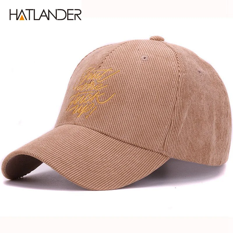 Бейсболка HATLANDER из вельветовой ткани маленькая Кепка с вышивкой поп-шляпа для